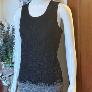 NWT northern reflections size small Elegant Black Lace Tank Top for Women